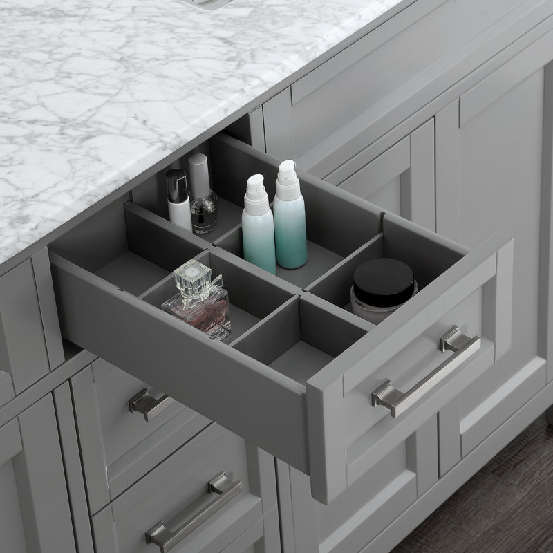 Wrought Studio Horacia 60'' Freestanding Double Bathroom Vanity with